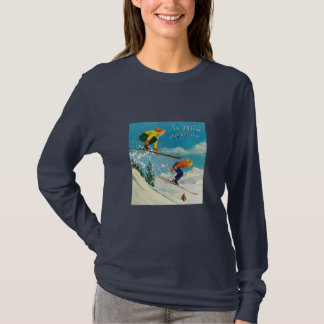 Enjoying ski tee shirt
