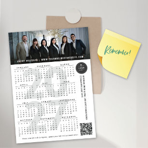 Enkel 2027-kalender Foto Semestermagnetkort