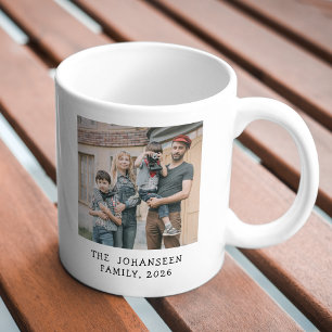 Enkel 2 familjefotografering Modern fotomal Kaffemugg