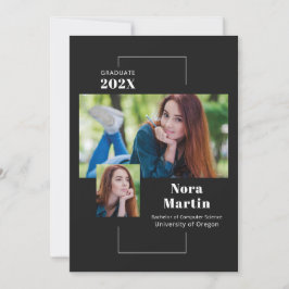 Enkel 2 fotogradering, svart vit meddelande