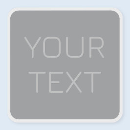 Enkel 3-dimensionell text | Grå Klistermärken