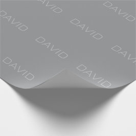 Enkel 3-dimensionell text | Grå Presentpapper