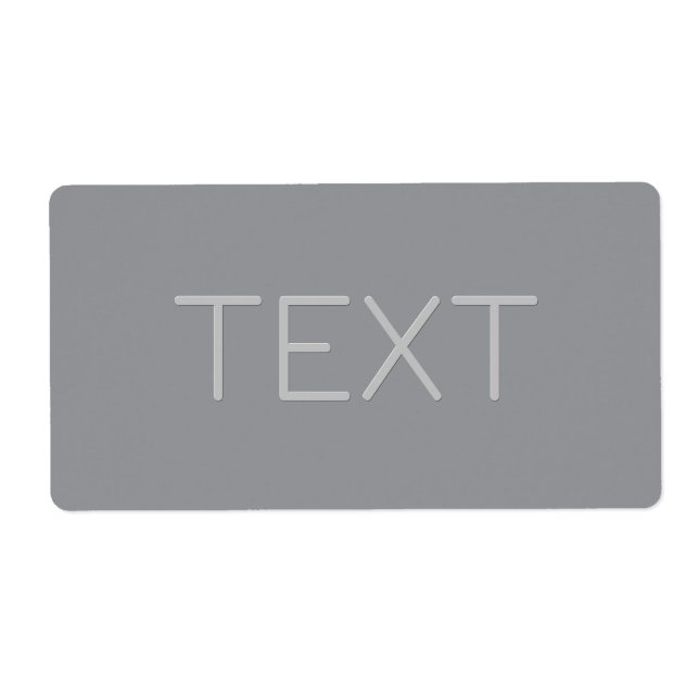 Enkel 3-dimensionell text som ser ut | Grå Fraktsedel (Framsidan)