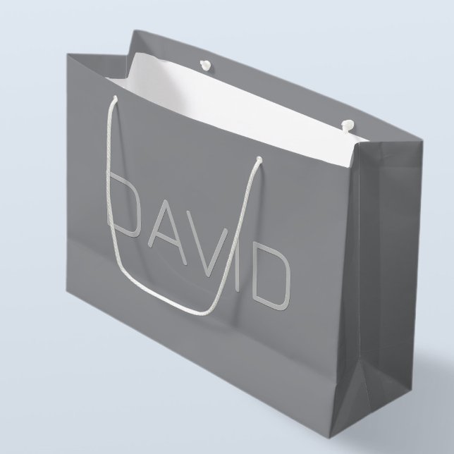 Enkel 3 dimensionell Tittar text | Grått (Skapare uppladdad)