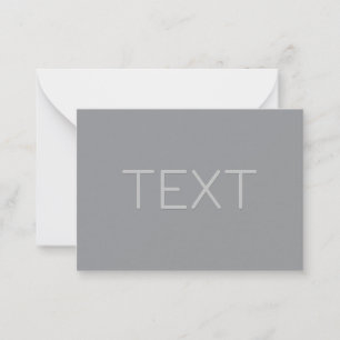 Enkel 3 dimensionell Tittar text Grått Anteckningskort