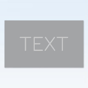 Enkel 3 dimensionell Tittar text Grått Rektangulärt Klistermärke