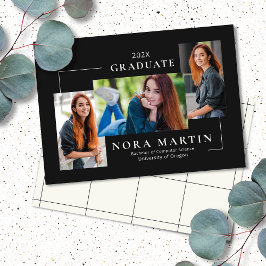 Enkel 3 fotosvart vit meddelande