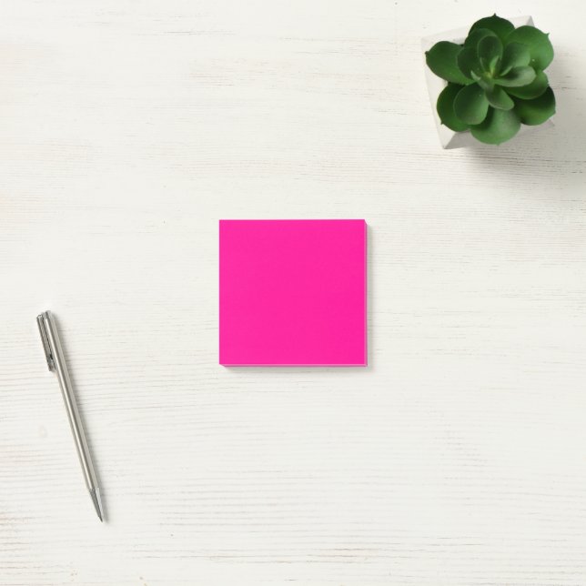 Enkel 3-tumsruta med positiv Rosa Post-it Block (Kontor)
