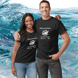 Enkel 40-årsjubileum Alaska-kryssning Anpassa T Shirt