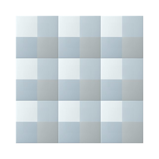 Enkel 4 blå skuggor, fyrkantsform Mönster Kakelplatta (shades of blue geometric pattern ceramic tiles)