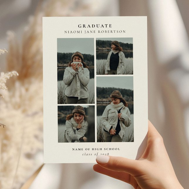 Enkel 4 fotokollage Studenten Meddelande (Skapare uppladdad)