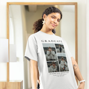 Enkel 4 Photo Collage Studenten Gift T Shirt