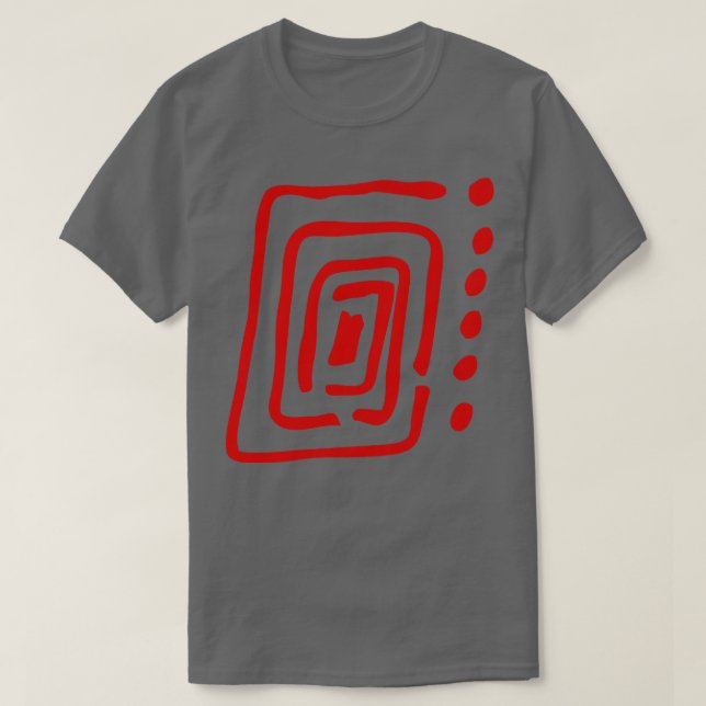 Enkel Abstrakt för cirkulär Abstrakt T Shirt (Design framsida)