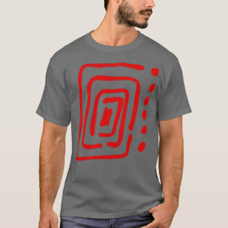 Enkel Abstrakt för cirkulär Abstrakt T Shirt