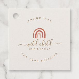 Enkel Abstrakt för Modern Trendig  Regnbåge Gåvor Etiketter