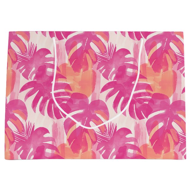 Enkel abstrakt mönster med löv av monstera, f (Framsidan)