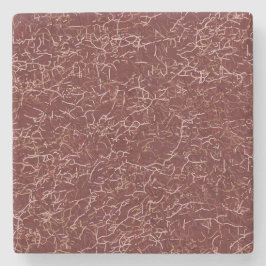 Enkel Abstrakt, röd Mönster Stenunderlägg