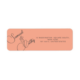 Enkel adressetikett för att byta ut Namn & Adress Returadress Etikett