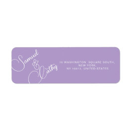 Enkel adressetikett för att byta ut Namn & Adress Returadress Etikett