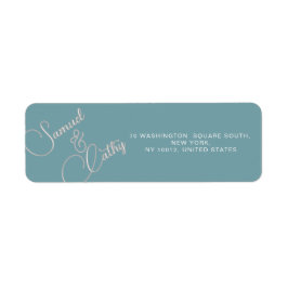 Enkel adressetikett för att byta ut Namn & Adress Returadress Etikett