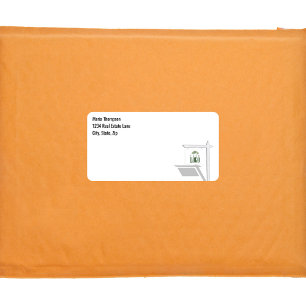 Enkel adressetikett för Business Logotyp Fraktsedel