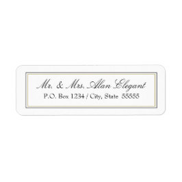 Enkel adressetikett för övergiven återgång returadress etikett