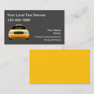 Enkel Affärskort-design för Taxi Visitkort
