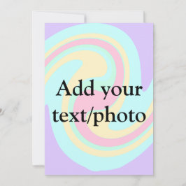 Enkel akryl gjuten marmor Lägg till din text namn  Inbjudningar