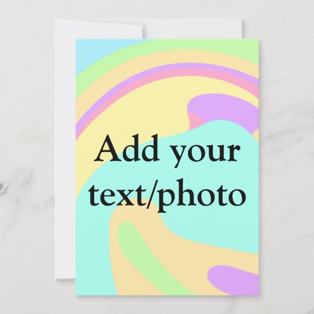 Enkel akryl gjuten marmor Lägg till din text namn  Julkort (Framsida)