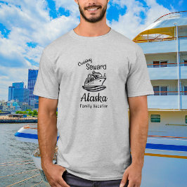 Enkel Alaska Familjesemester T-Shirt Personlig