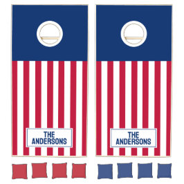 Enkel amerikansk Flagga National USA-familjen Namn