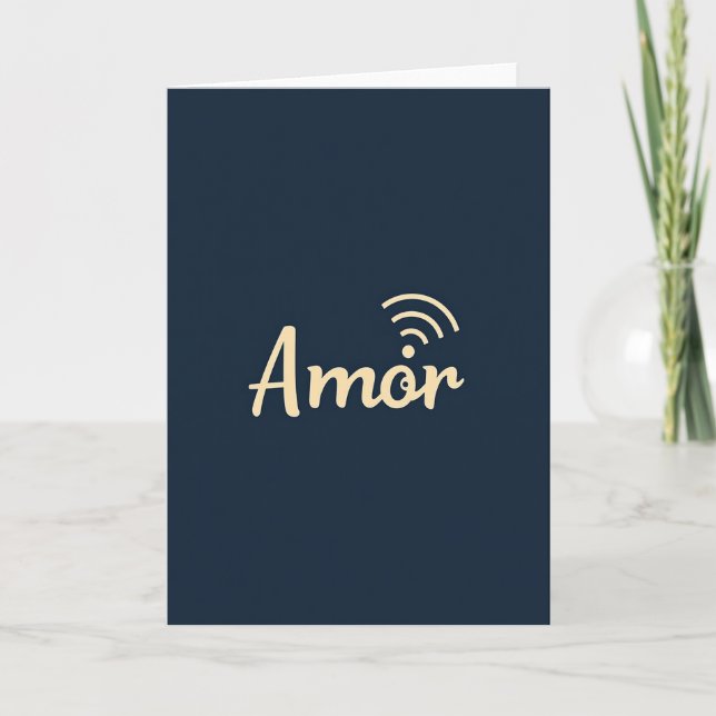 Enkel Amor Signal-kort Kort (Framsida)