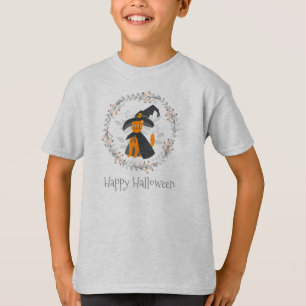 Enkel än Elegant Halloween-Sleeve-skiva T Shirt