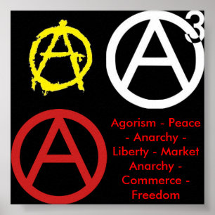 Enkel anarkiaffisch poster