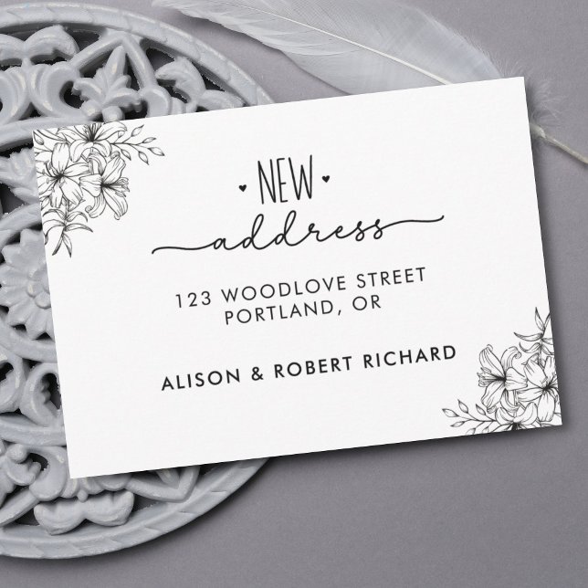 Enkel anmälan om Ny adress Flytta för Vi har flytt Meddelande (Skapare uppladdad)