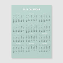 Enkel ännu Elegant 2020-kalender | Magnetkort
