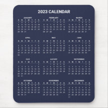 Enkel ännu Elegant 2023-kalender | Mousepad