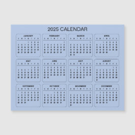 Enkel ännu Elegant 2025-kalender | Magnetkort