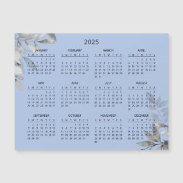 Enkel ännu Elegant 2025-kalender | Magnetkort