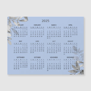 Enkel ännu Elegant 2025-kalender Magnetkort