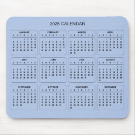 Enkel ännu Elegant 2025-kalender | Mousepad Musmatta