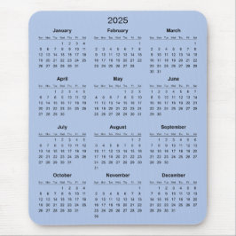Enkel ännu Elegant 2025-kalender | Mousepad Musmatta