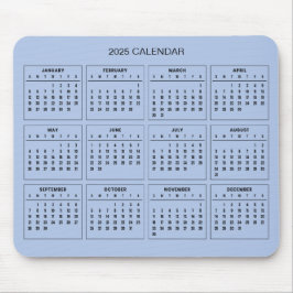 Enkel ännu Elegant 2025-kalender | Mousepad Musmatta