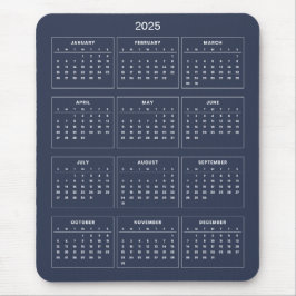 Enkel ännu Elegant 2025-kalender | Mousepad Musmatta