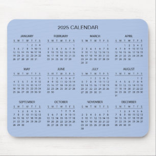 Enkel ännu Elegant 2025-kalender Mousepad Musmatta