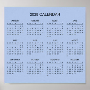 Enkel ännu Elegant 2025-kalender   Poster