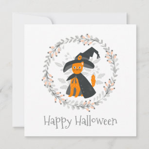 Enkel ännu Elegant Halloween fest Inbjudan