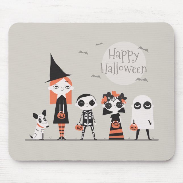 Enkel ännu Elegant Halloween | Mousepad Musmatta (Framsidan)