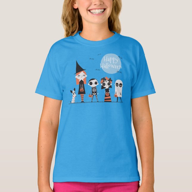 Enkel ännu Elegant Halloween | Sleeve Shirt T Shirt (Framsida)