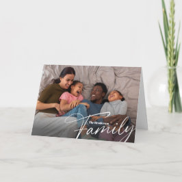 Enkel anpassad familjefoto kort